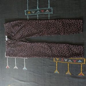 Free people leopard print skinny jeans